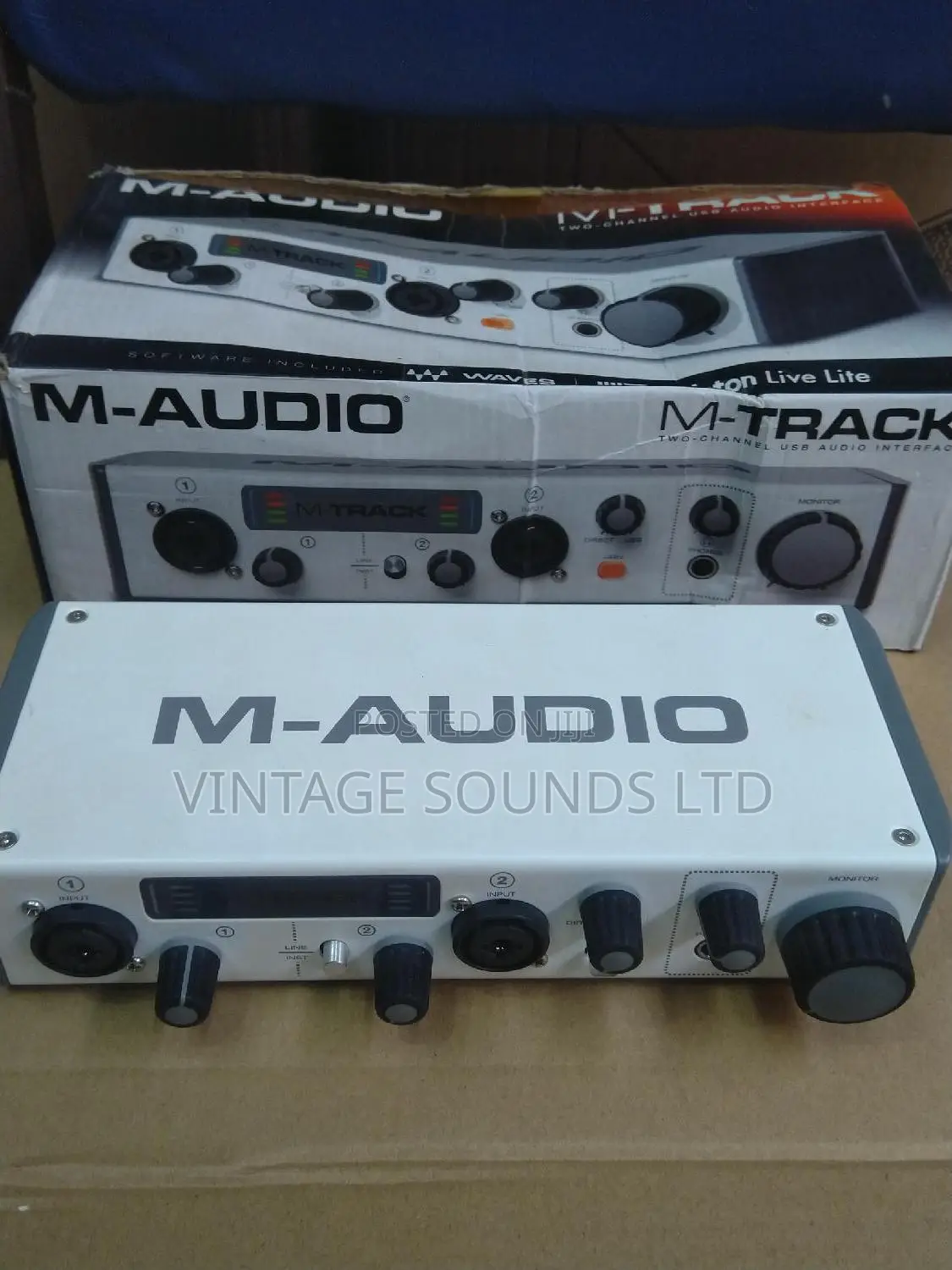 2 Channel M Audio M Track Plus Studio Soundcard