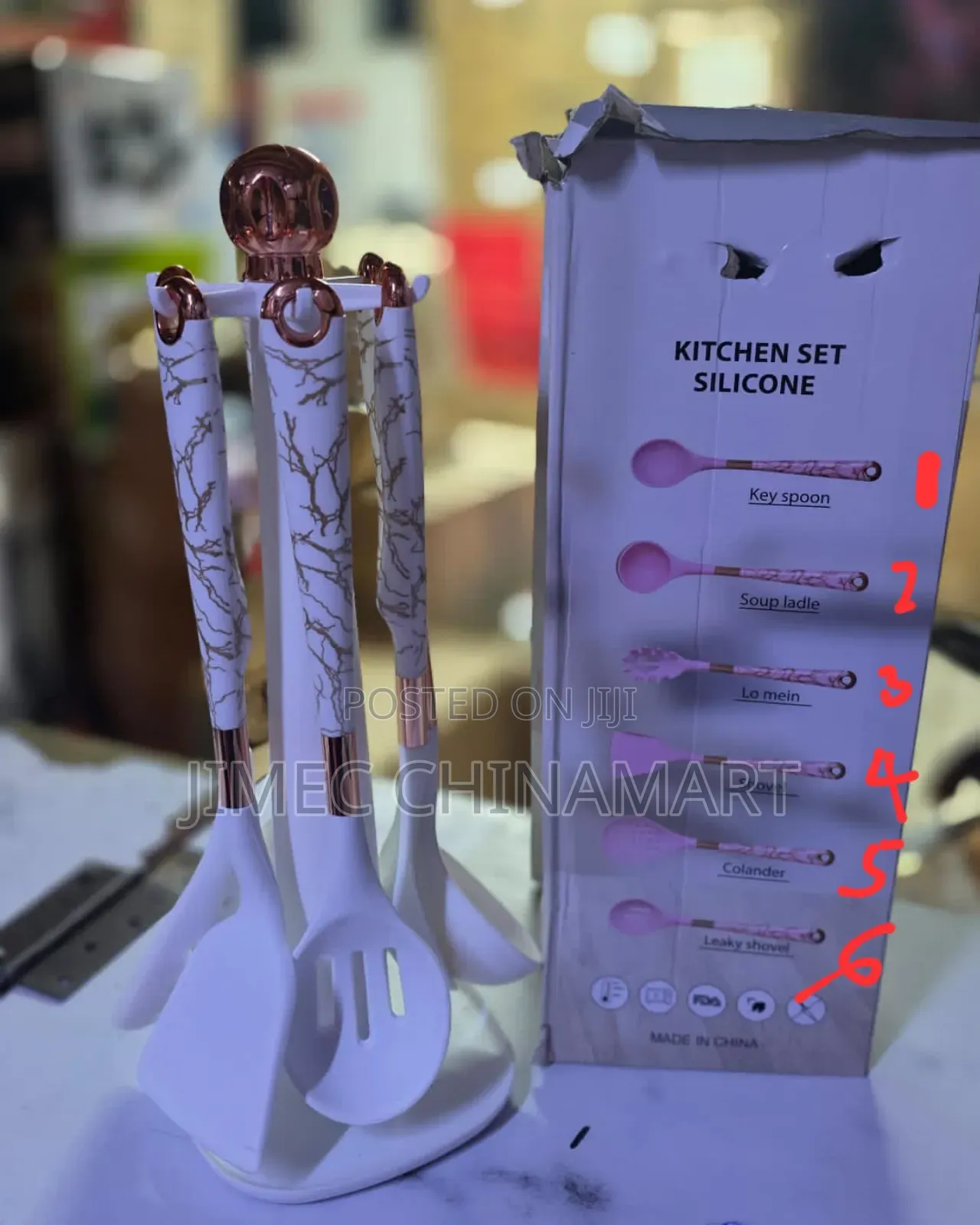 6-Pc Silicone Kitchen Utensil Set
