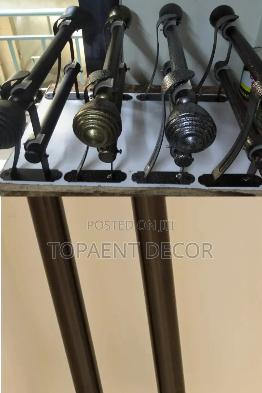 Heavy Duty,Non Rusty Powder Coated Window Curtain Rods