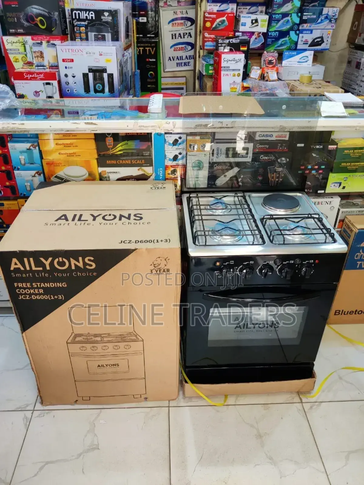 Ailyons 3+1 Standing Cooker – 60×60 With Electric Oven