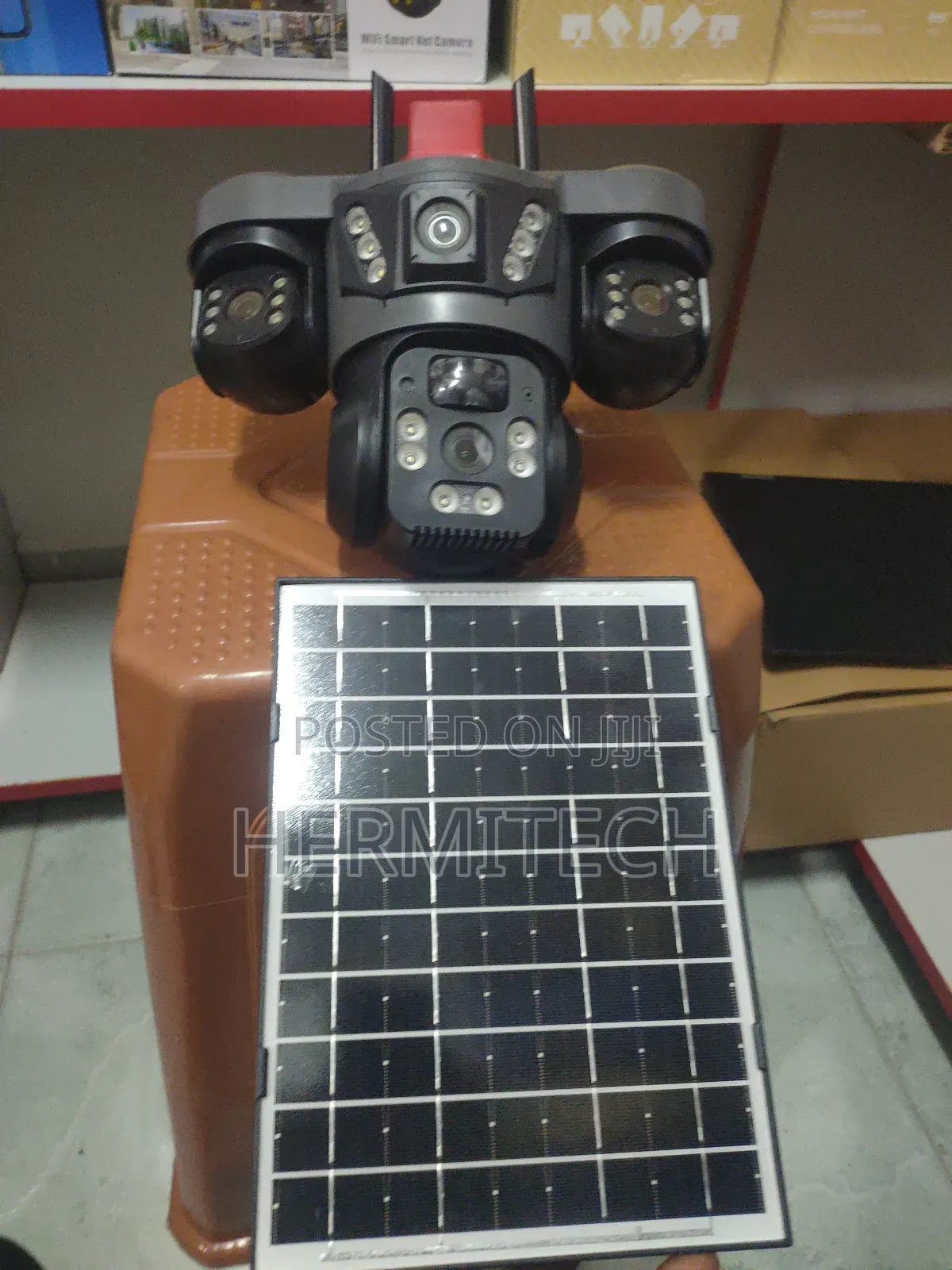 Triple Lens 4g Solar Powered CCTV Camera for Outdoor Use