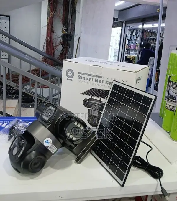 V380pro Outdoor PTZ Vts28-G 4g Solar Camera Three Lens 4g Camera