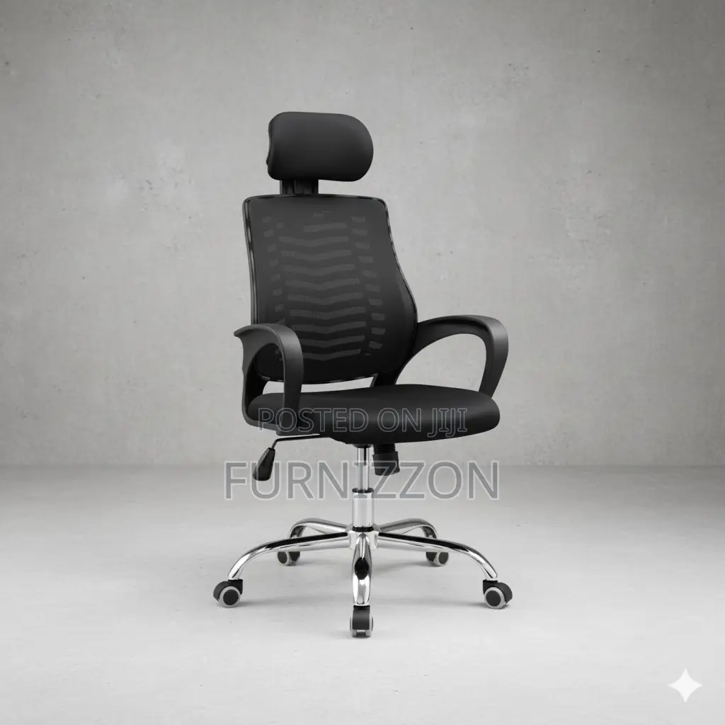 Home and Office Mesh Swivel Chair With Headrest