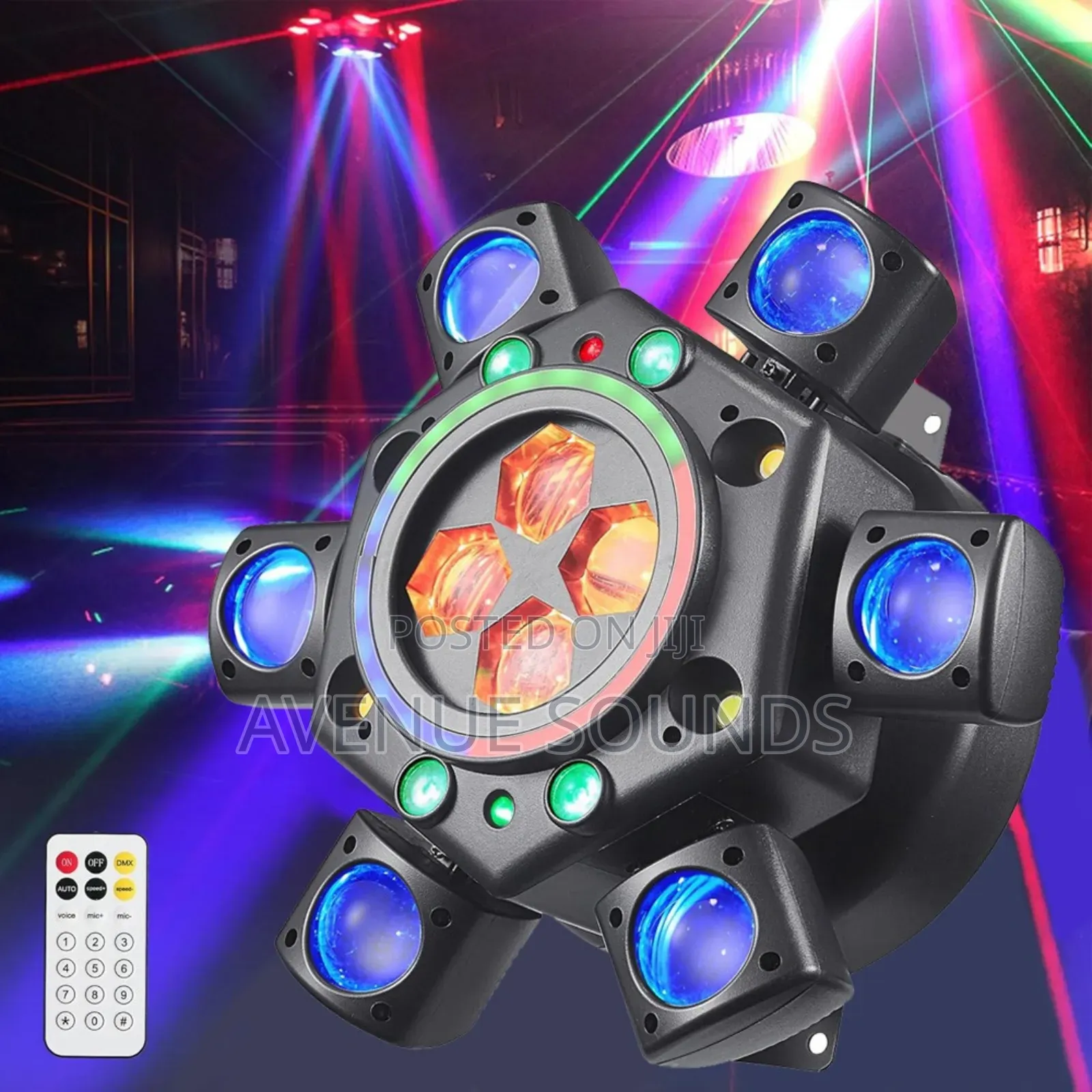 6 Arm Stage Moving Head Light With Laser