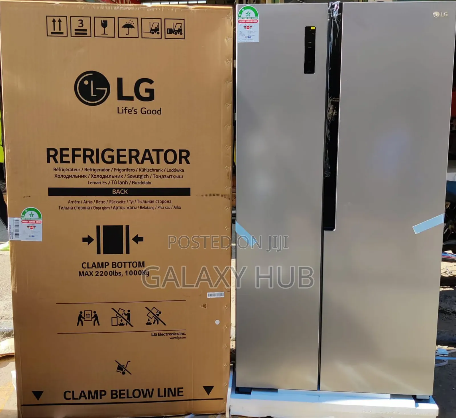 Lg Side By Side Fridge 519litres No Frost Refrigerator