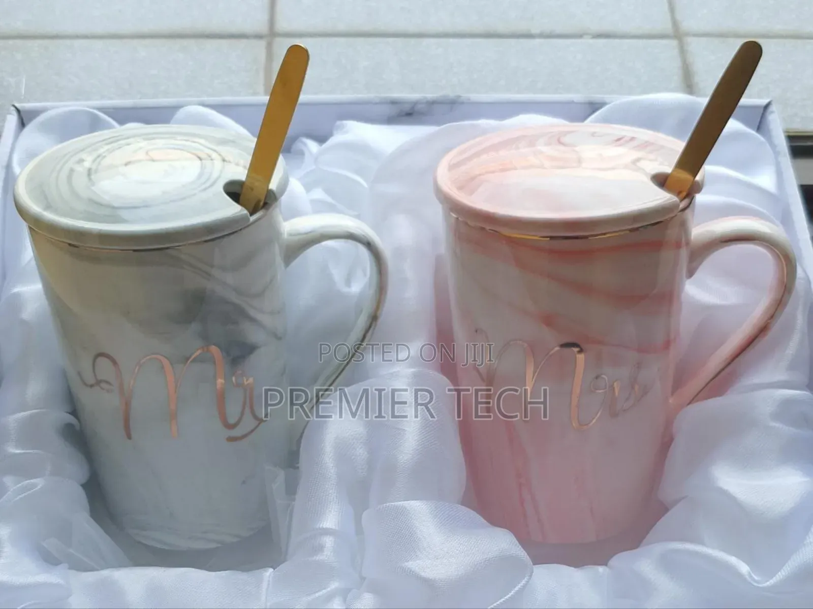 Elegant Style Mr Mrs Ceramic Gift Cup