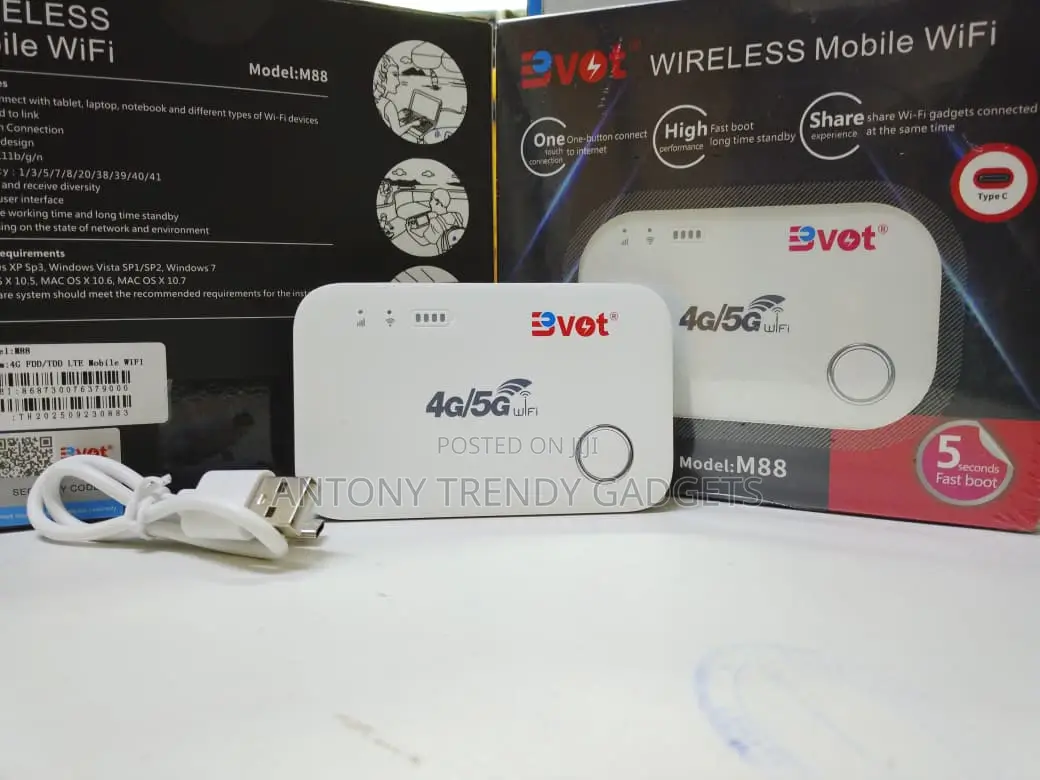 4g/5g Pocket Wifi Router Bvot M88 With 2100mah Battery