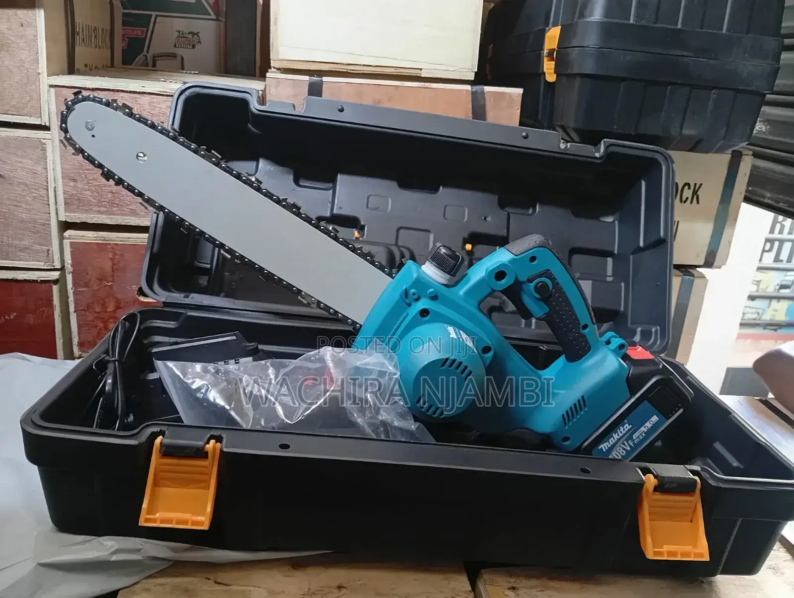 Makita 12-Inch Cordless Chainsaw.