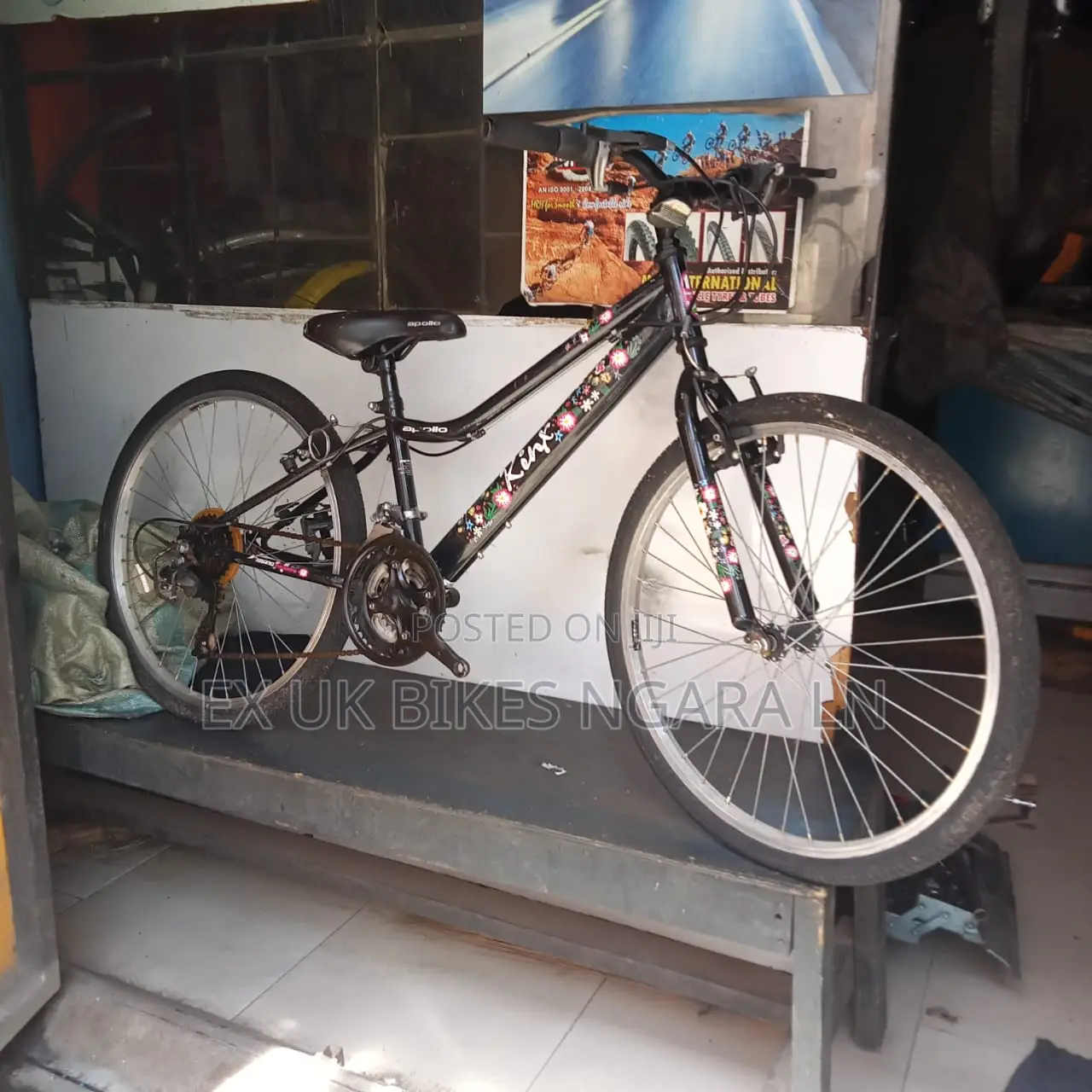 Ex Uk Size 24 Girls Bike, With 16 Speed,For 7-10 Yr Old