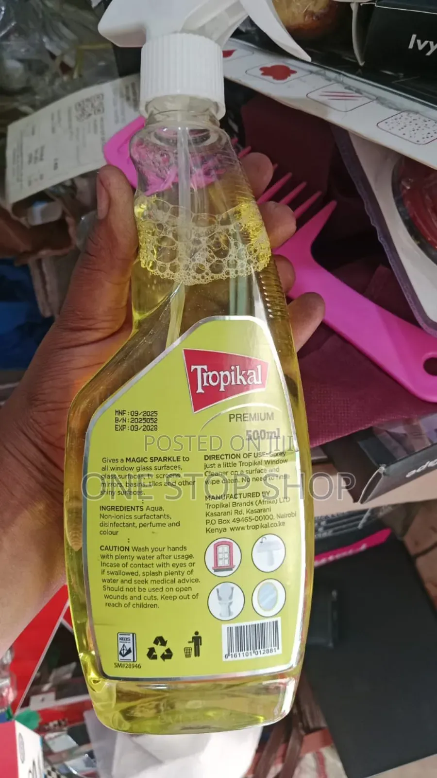 500ml Window, Tiles,Tv Screens,Mirrors Liquid Cleaner 2pcs