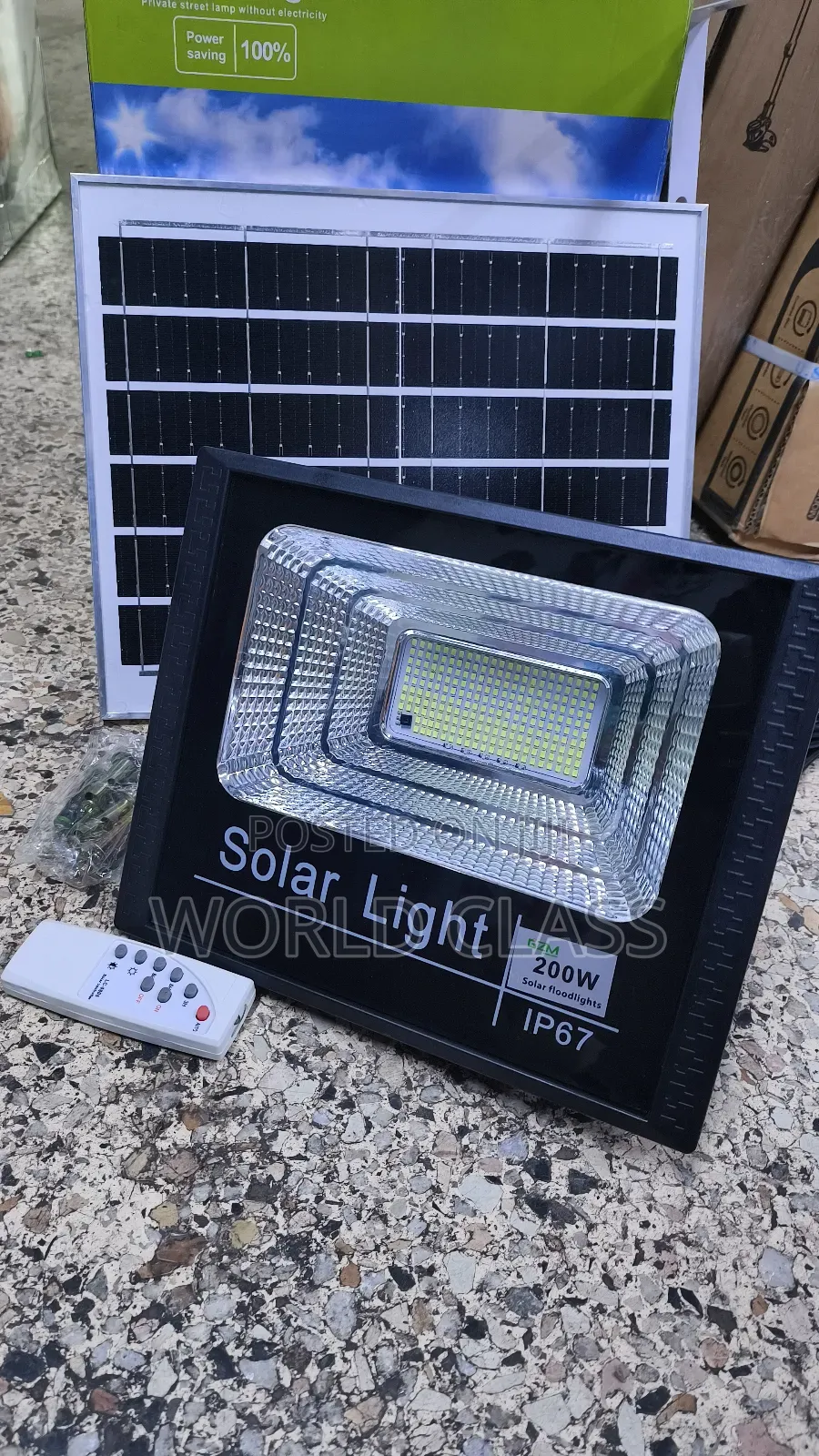 Affordable Solar Light 200w + Solar Panel