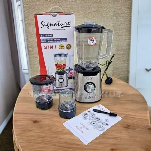 Everyday Kitchen Tool Signature 3 in 1 Blender With Grinder Chopper