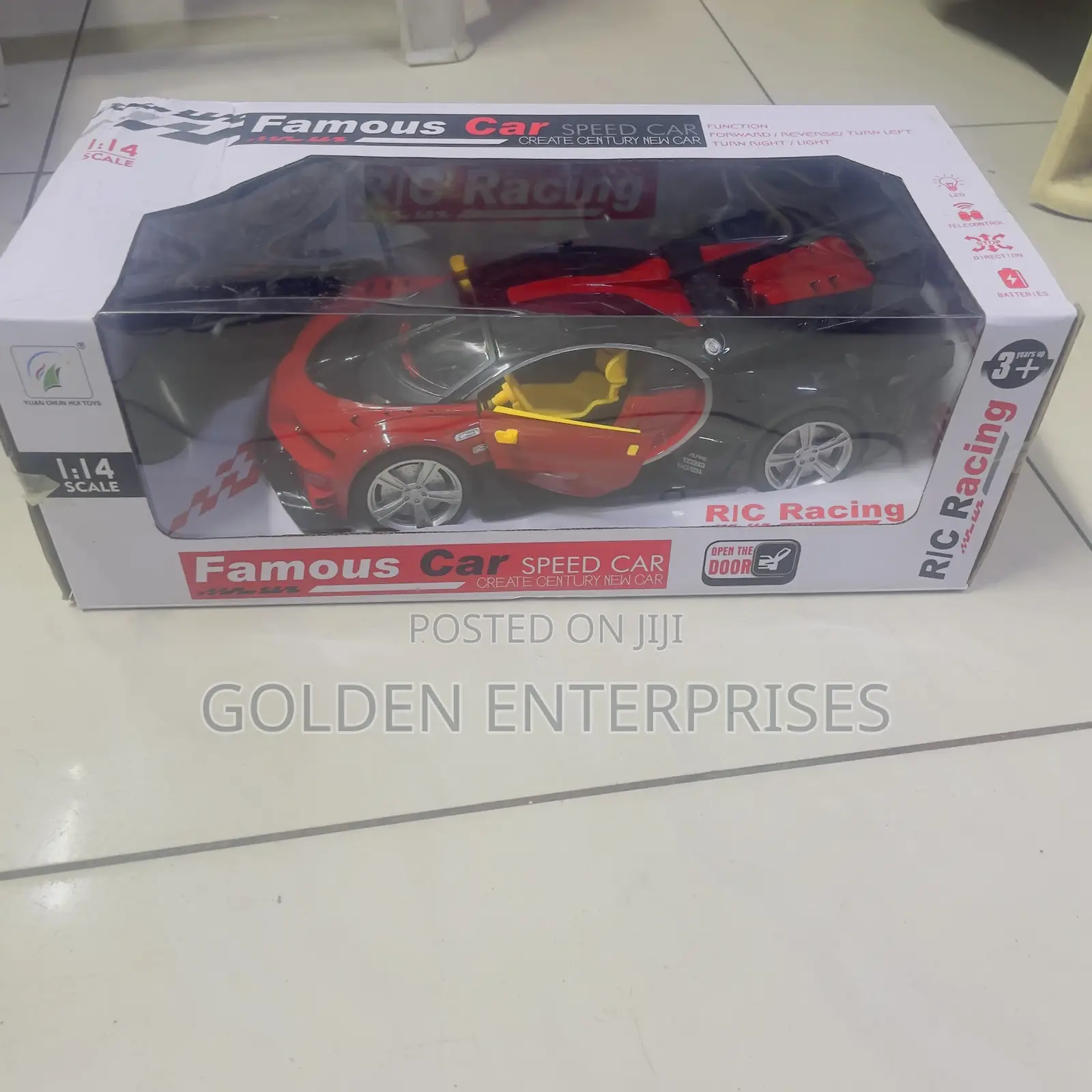 Red Rc 1:14 Famous Speed/Racing Car With Remote Control
