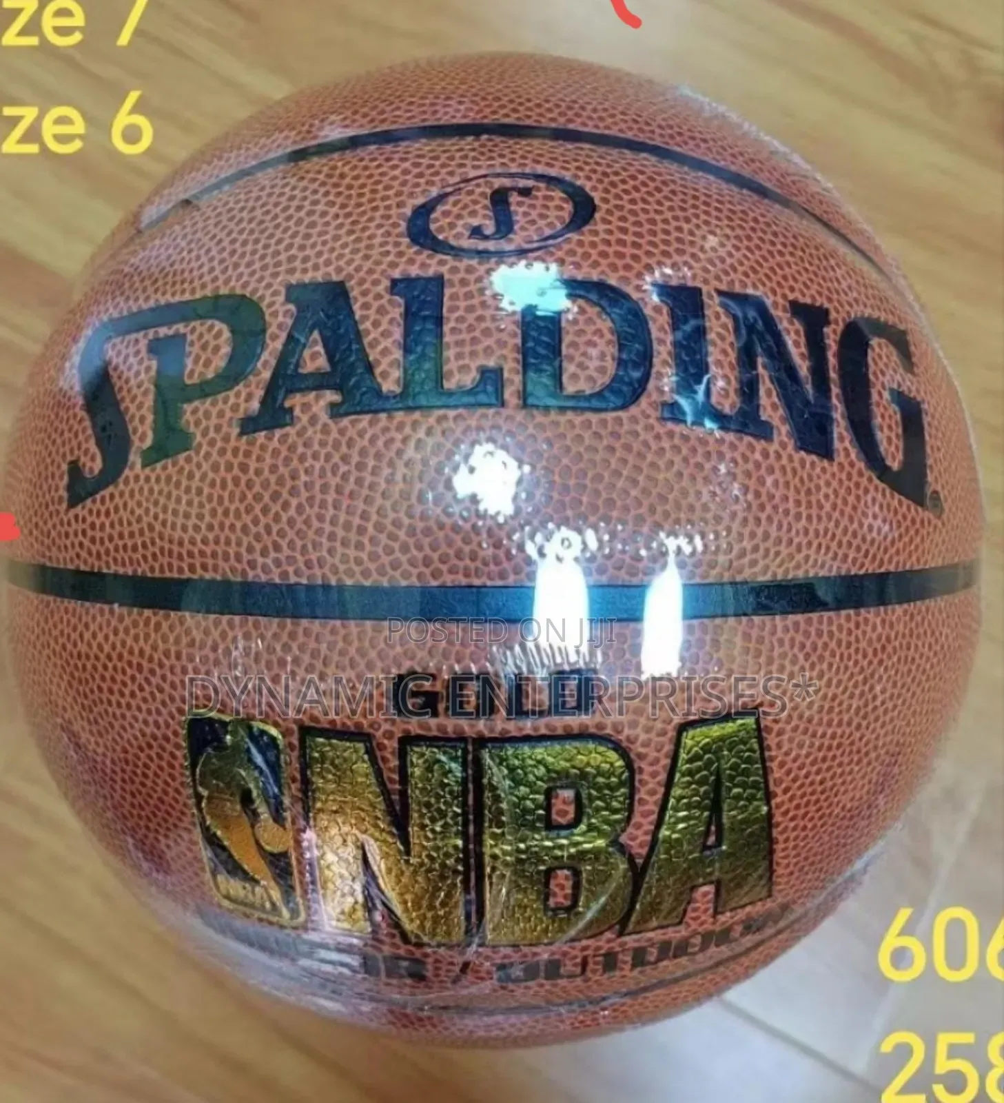 Premium Spalding Nba Gold Basketball (Indoor/Outdoor)