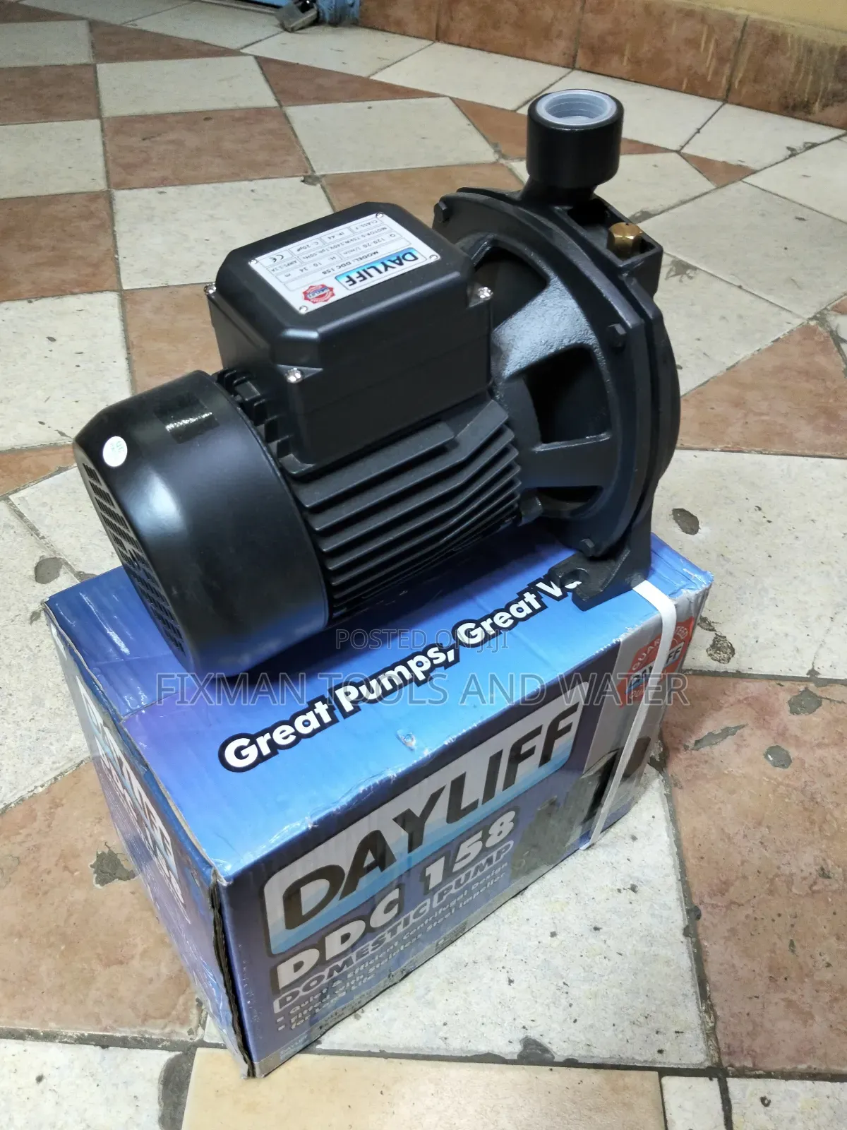 Agri-Farming Dayliff Water Pump 1 Hp 32m 120l/Min 1 Yr Warranty