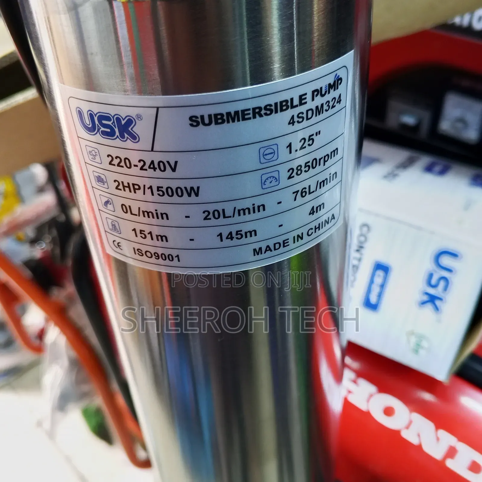 Usk 2hp Submersible Water Pump/Deep Well Water Pump