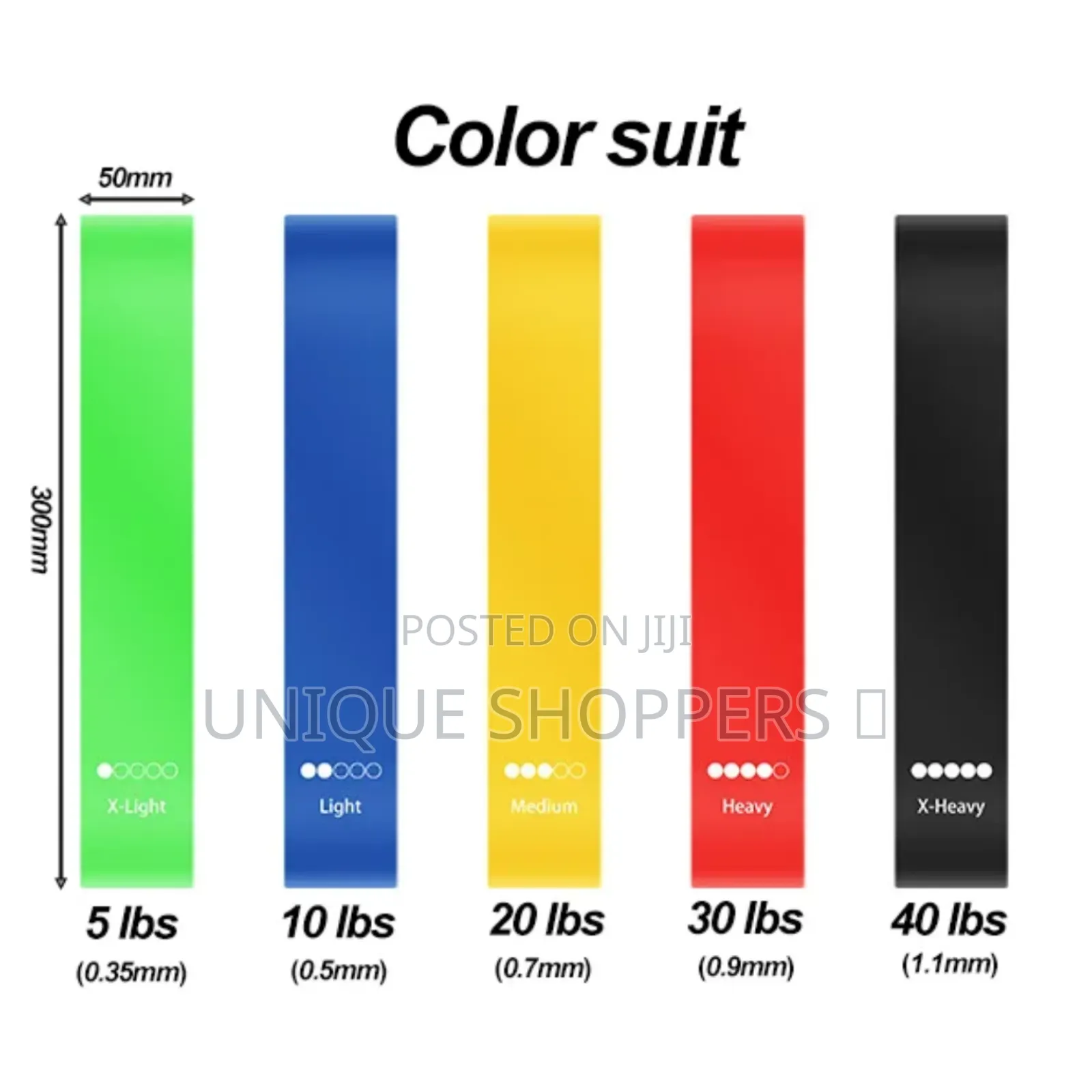 5 in 1 Resistance Bands