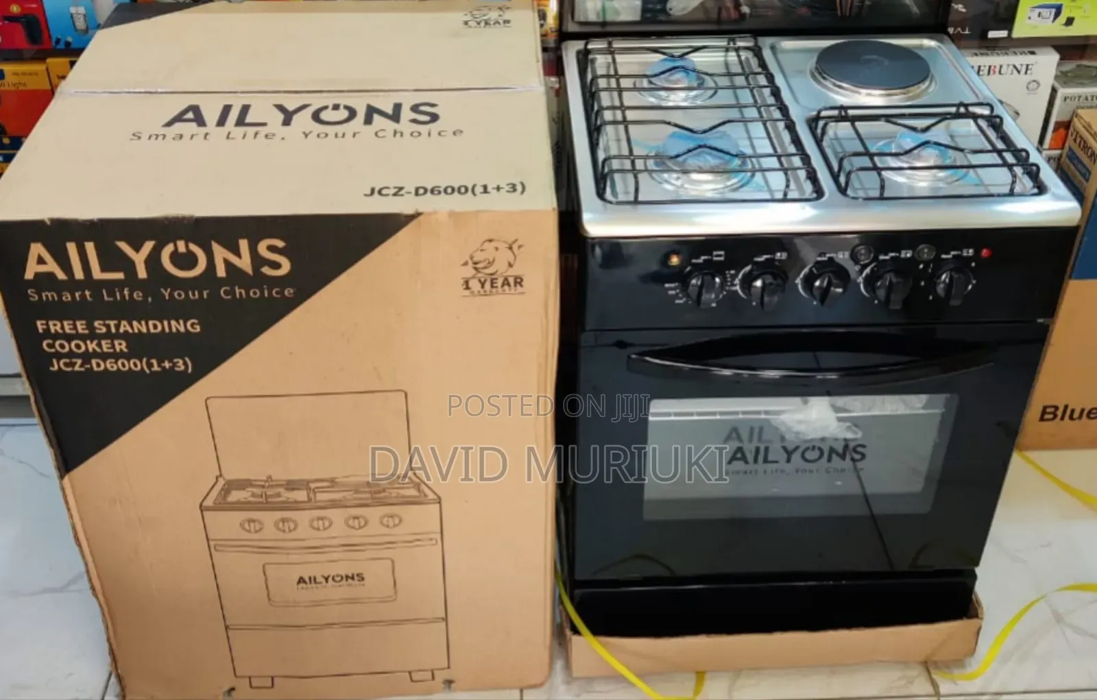 Ailyons Standing Cooker 3g+1e 60cmx55cm Sc