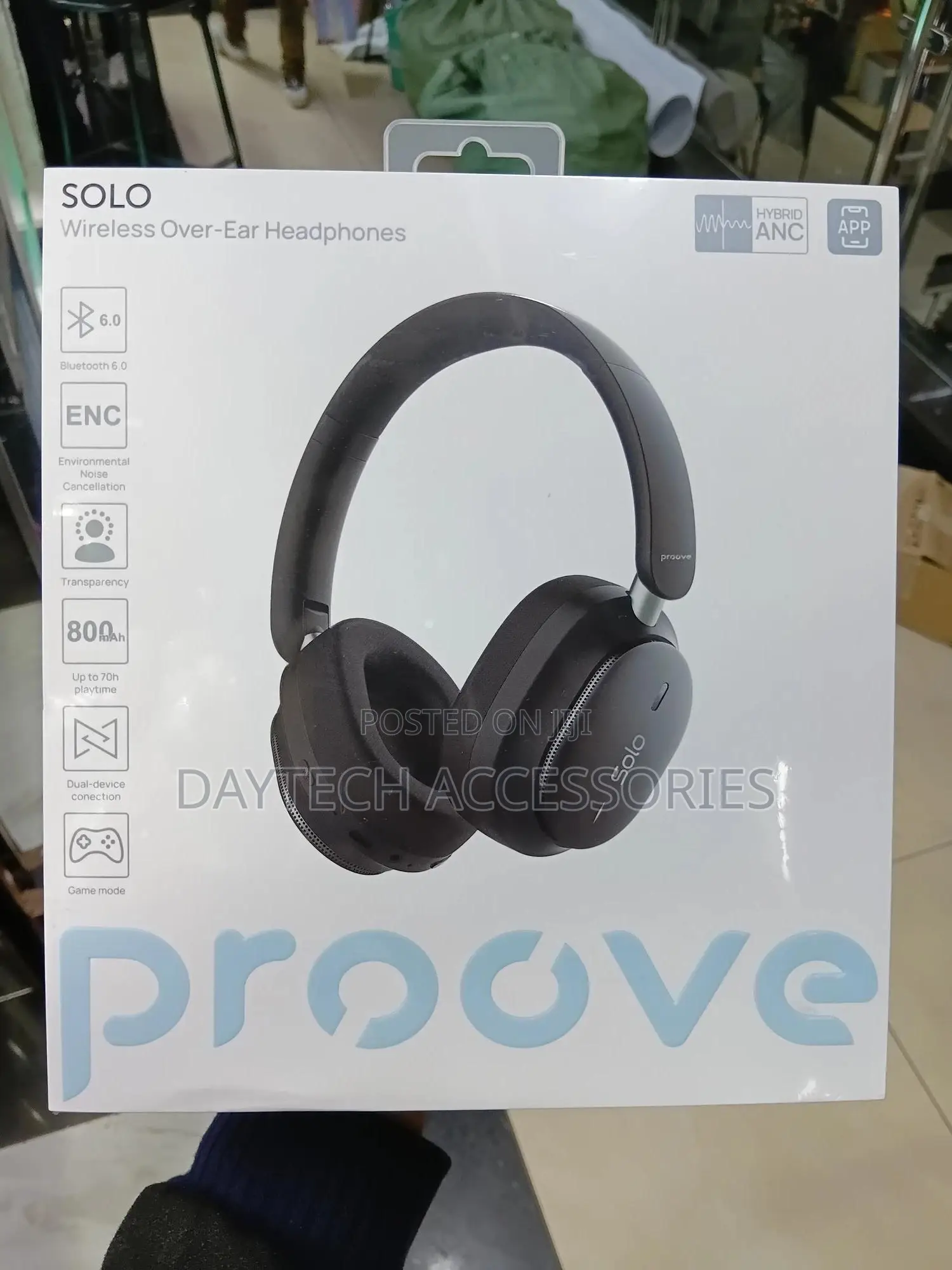 Proove Wireless Headphones Solo With Hybrid Anc.