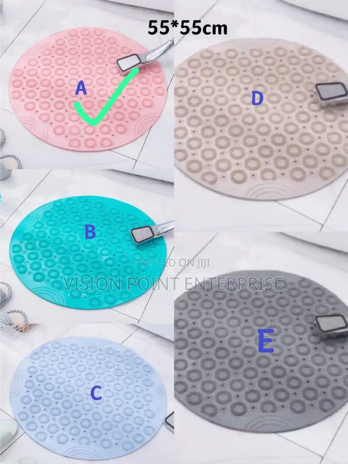 Round Antislip Bathroom Mats