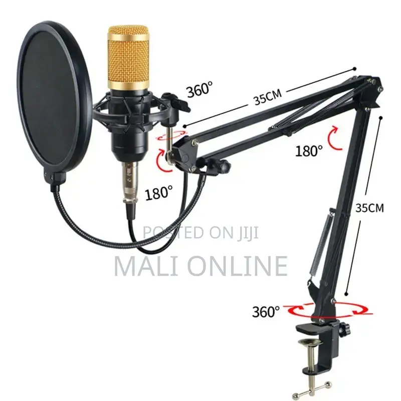 Condenser Microphone Kit V8 Sound Card Podcast Karaoke Live Streaming