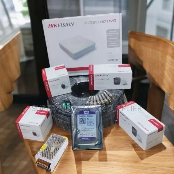 Hikvision 4 Turbo 2mp CCTV Cameras System With Clear Day Night Viewing