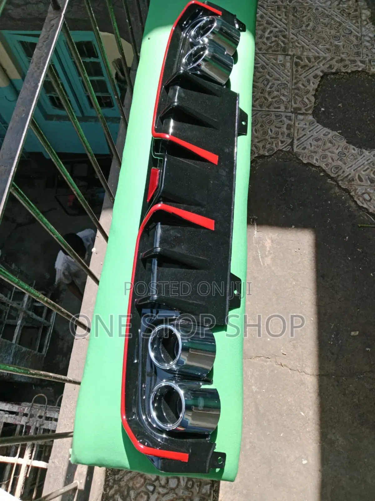 Car Gloss Black Plastic Rear Diffuser Body Kit