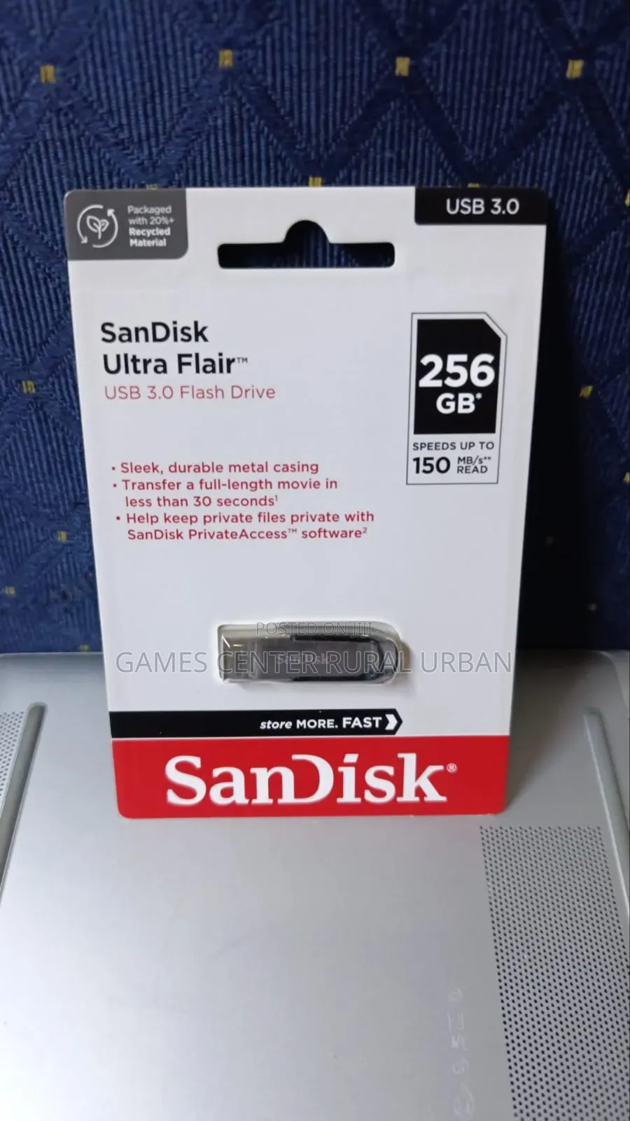 Sundisc Ultra Flair Usb 3.0 Flash Drive 256gb