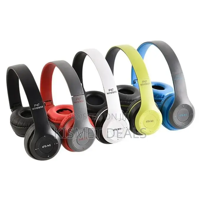 P47 Wireless Stereo Bass Bluetooth Headphone Sports Foldable Headset