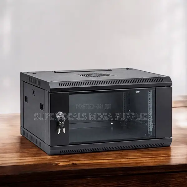 4u Wall Mount Data Cabinet With Quick Release Door and Easy Mounting