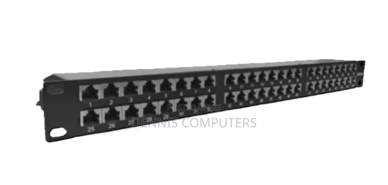 Apkr Cat 6 48 Port Patch Panel Loaded