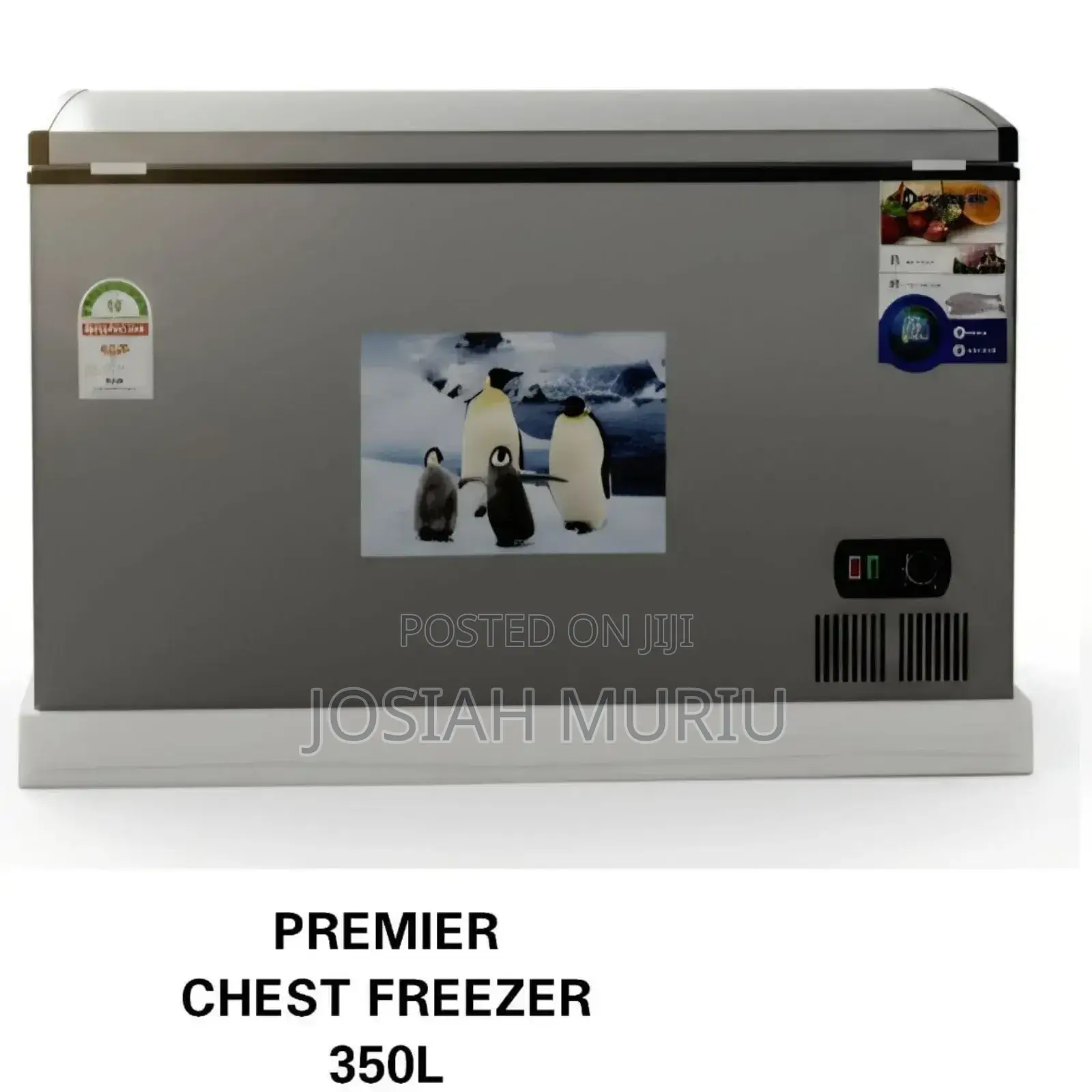 Premier 350 Litres Chest Freezer (Silver)