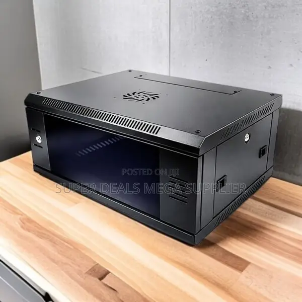 4u Wall Mount Data Cabinet Lockable Glass Door With Smooth Finish