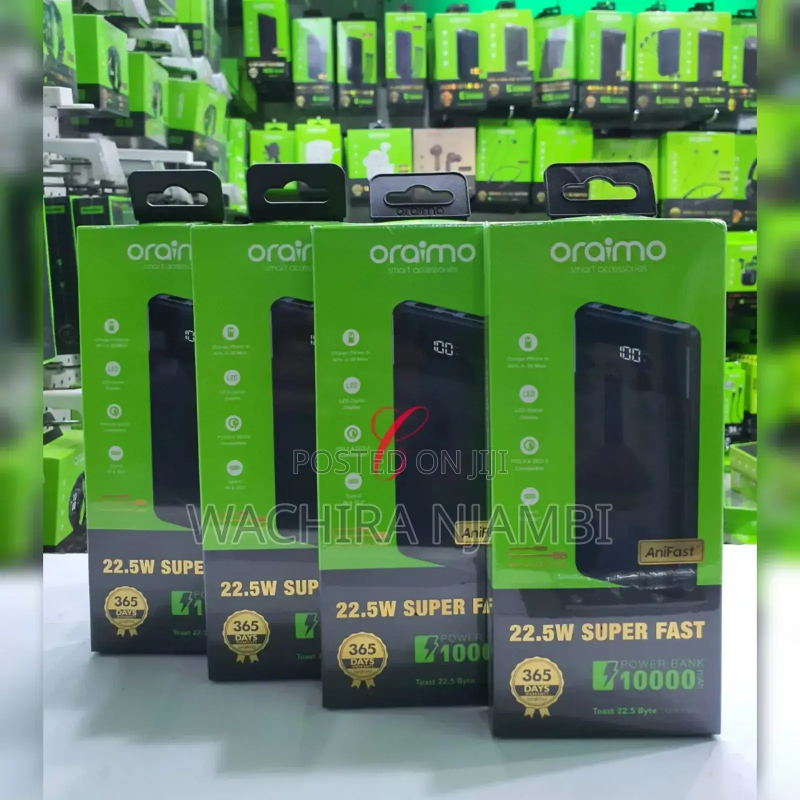 Oraimo Toast 22.5 Byte 10000mah Power Bank.