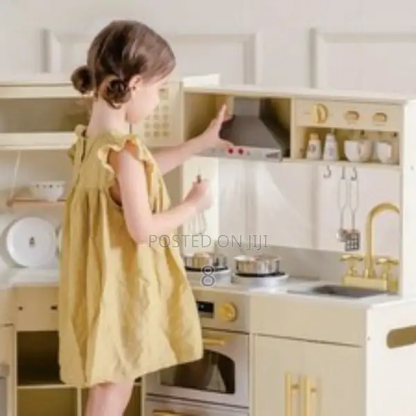 Cozy Wooden Children's Kitchen Playset