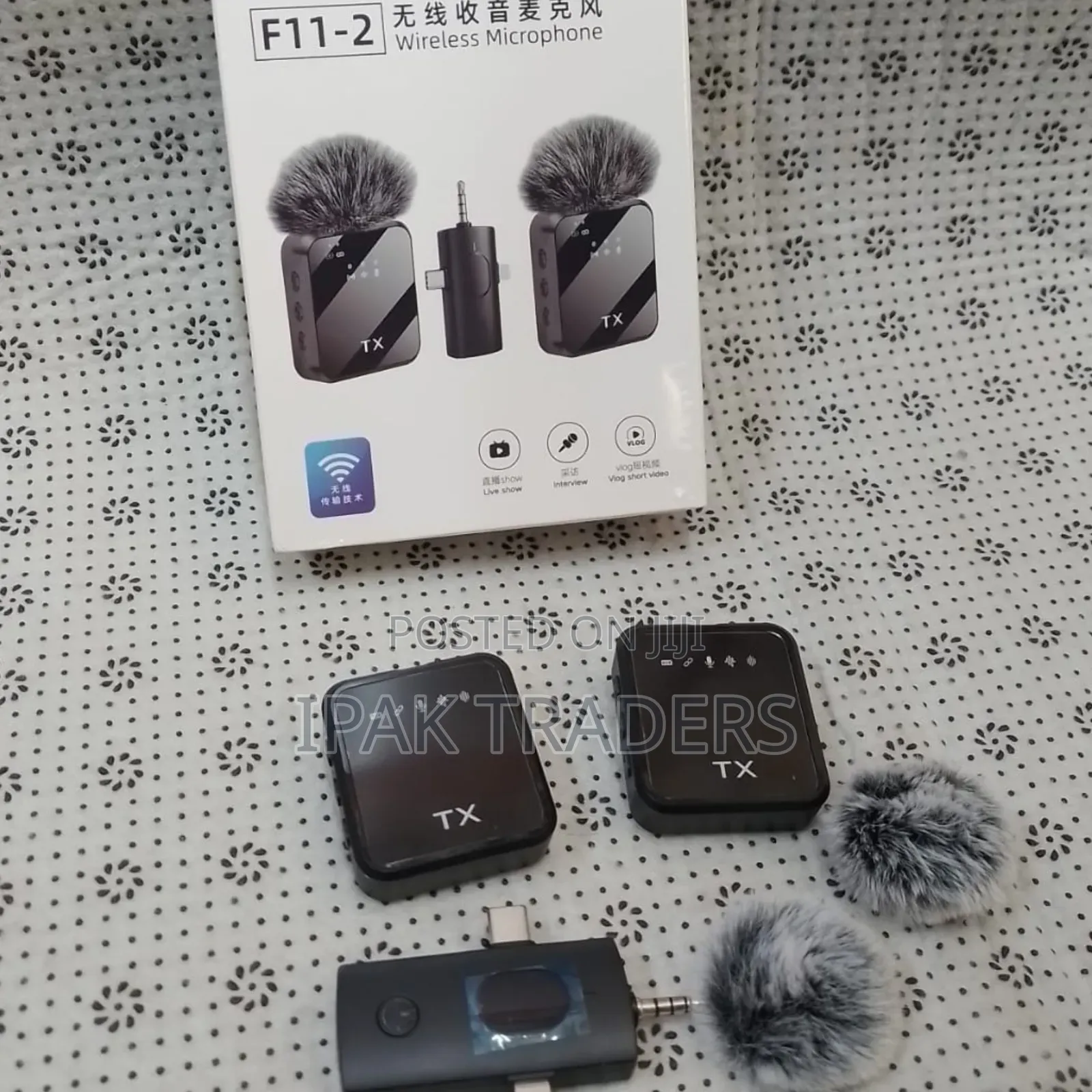 F11-2 Wireless Microphone Available 3 in 1