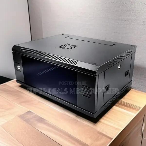 4u Wall Mount Data Cabinet With Quick Access Door and Vented Sides
