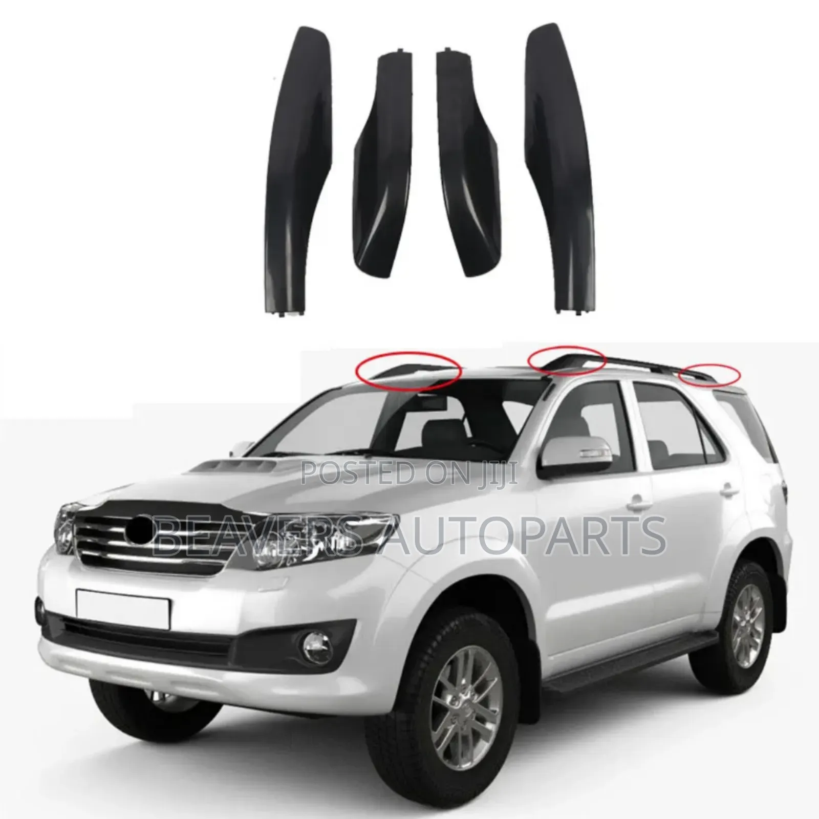 Toyota Fortuner 2003-2017 Roof Rail End Cover