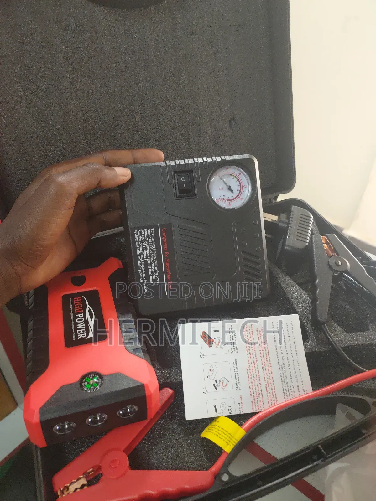 Vehicle Jump Starter 12v Full Kit for All Cars With 12v Bettery
