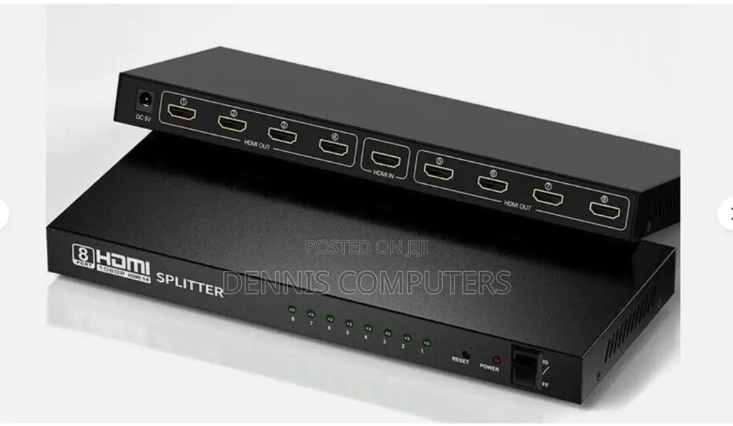 Hdmi Splitter 1 in 8 Out 1×8 / 8 Port Eight Outputs Distribution Repe