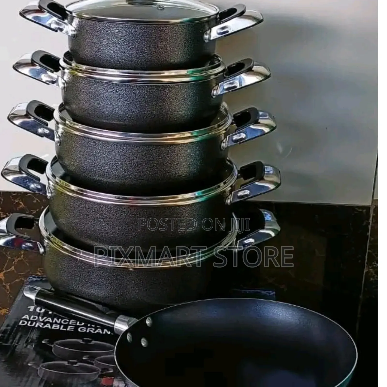 Jp 10pcs Nonstick Cookware Set With Free Pan