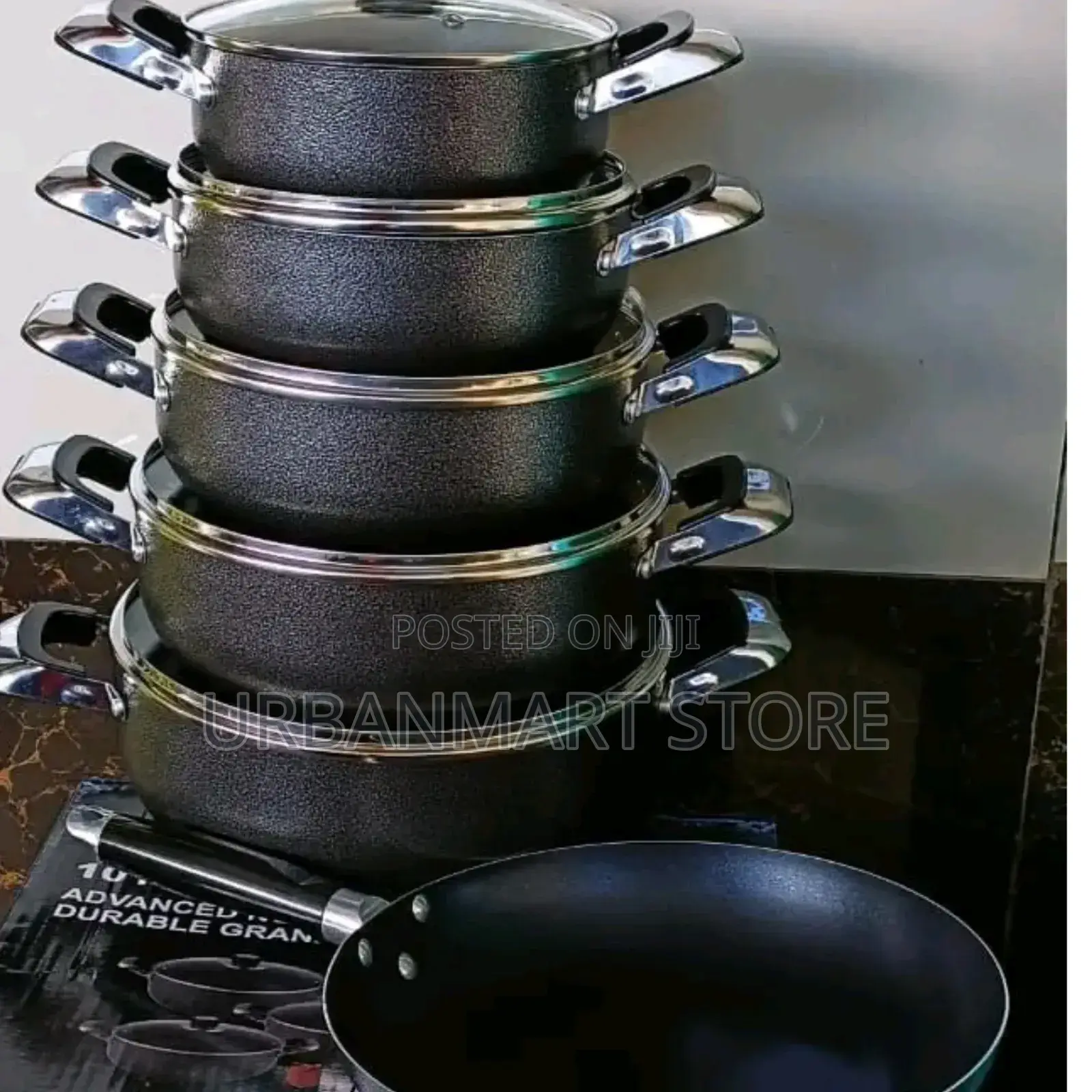Jp 10pcs Nonstick Cookware Set With Free Pan