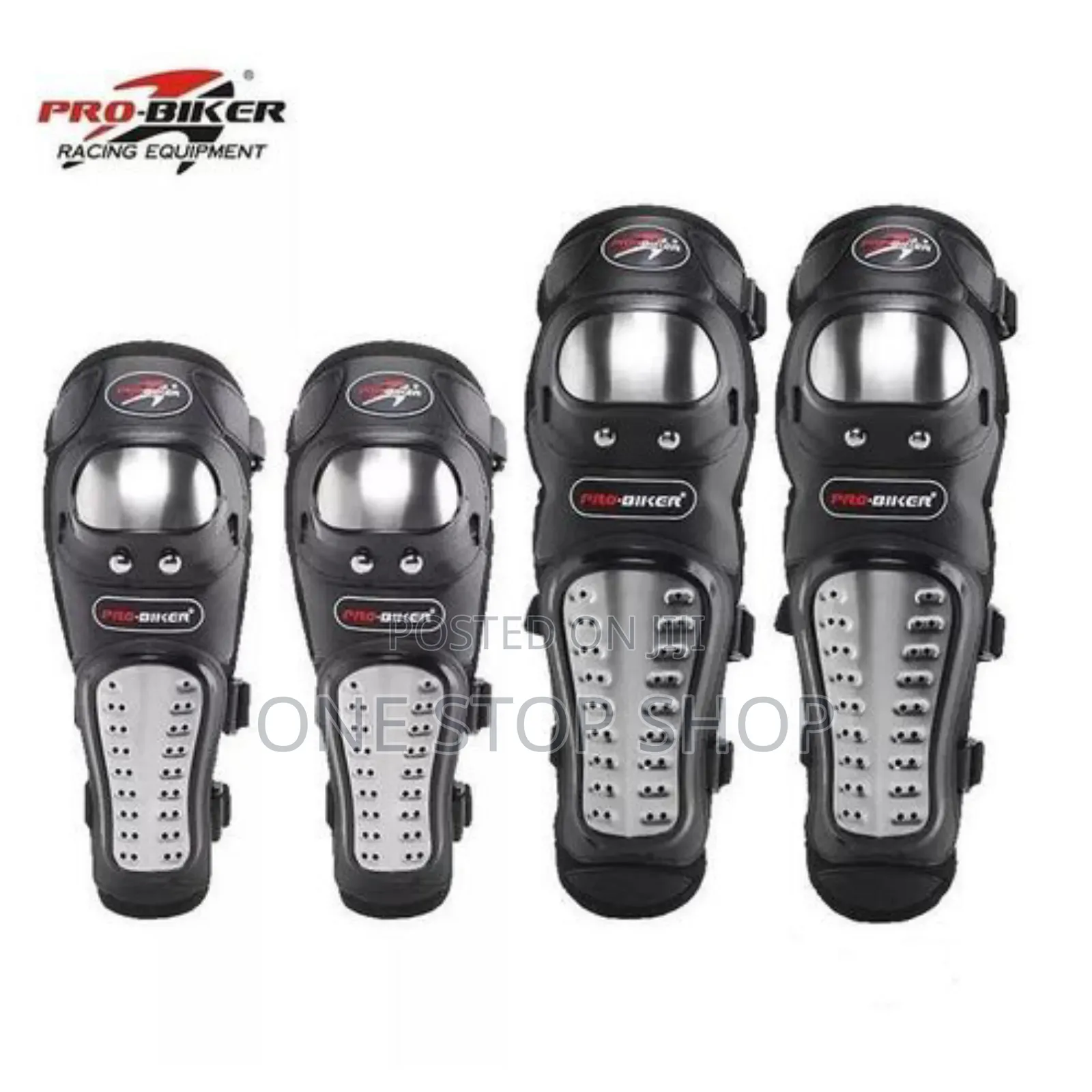 Probiker Motorbike Knee+Elbow Guards With Adjustable Straps