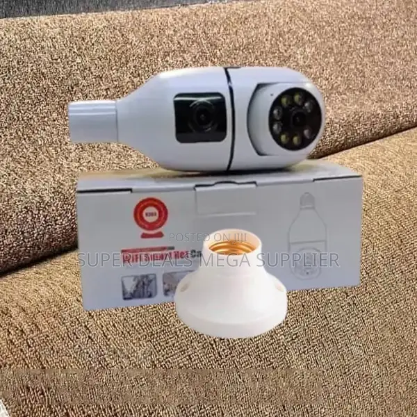 Smart Wireless V380 Pro 1080p Full Hd PTZ Dual Lens Bulb Camera
