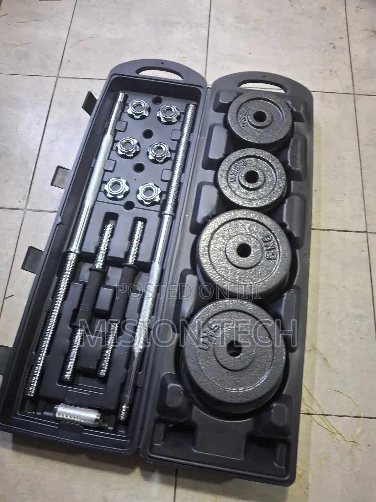 York 50kg Barbell Dumbbell Set –
