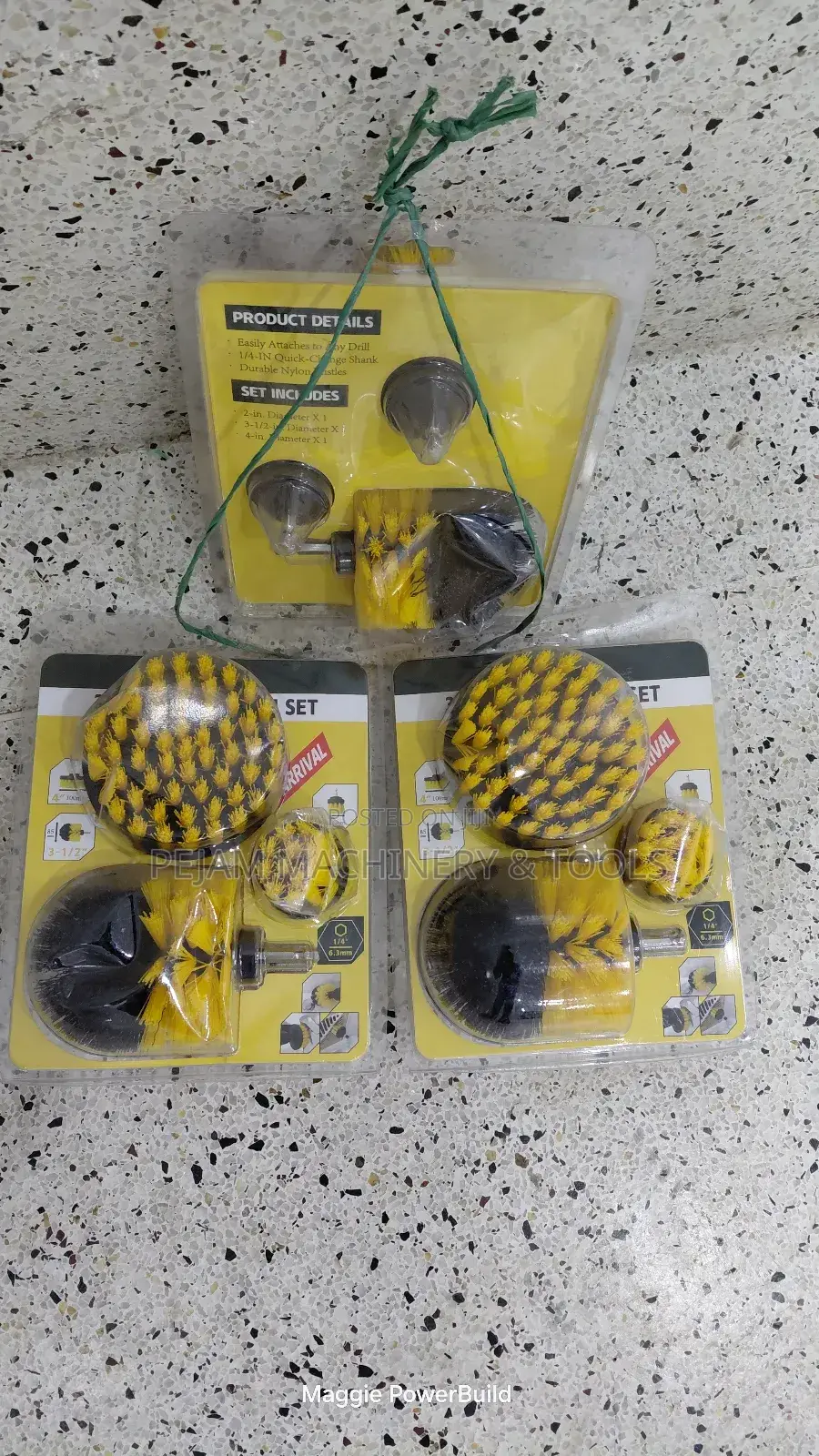 Power Scrubber Brush Set for Drill