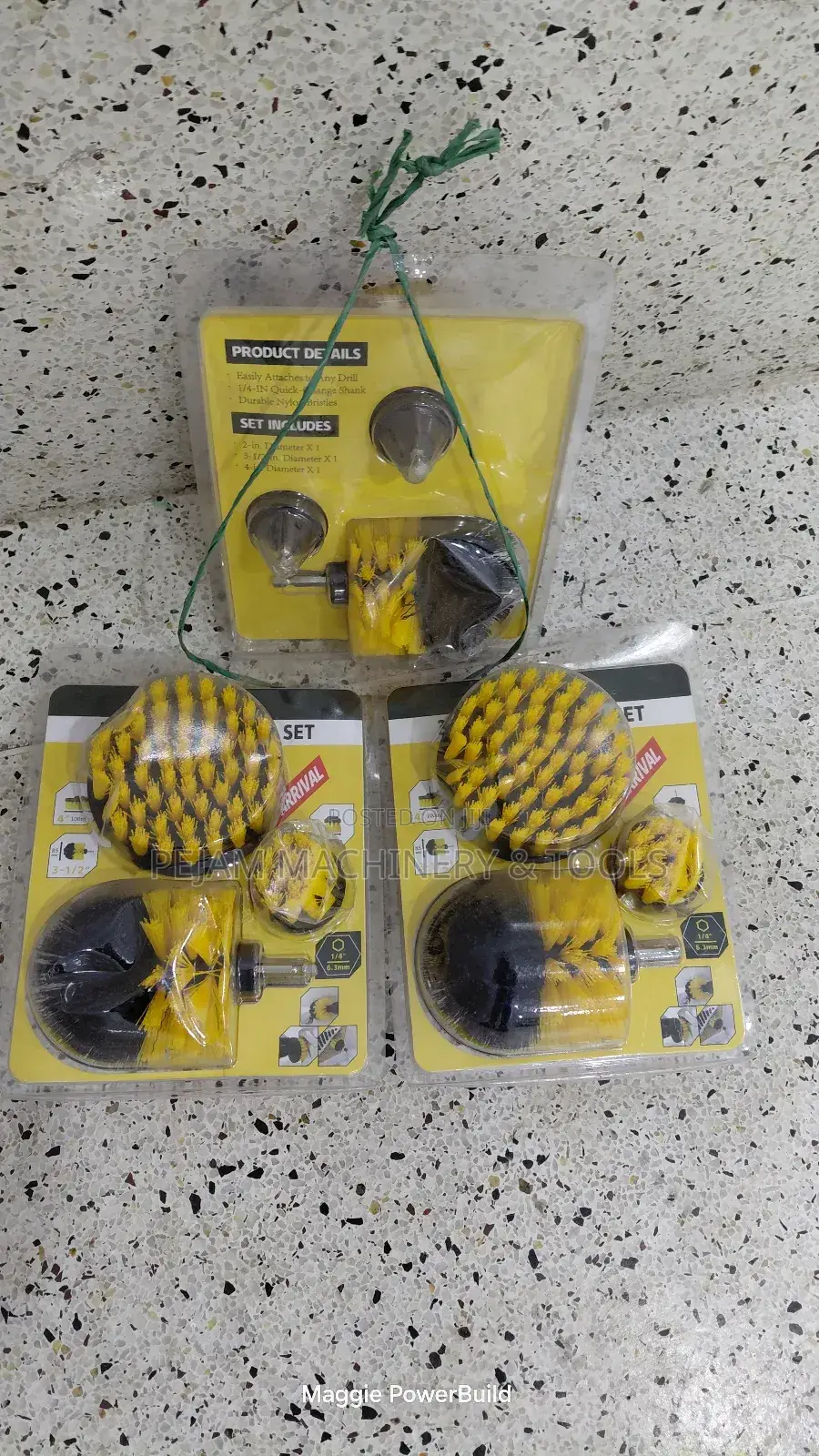 Power Scrubber Brush Set for Drill
