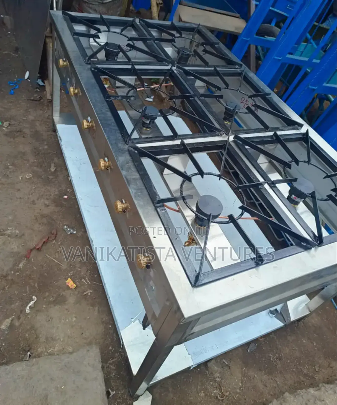 6 Burner Gas Stove Cooker, High Pressure Cooker for Commercial Hotels