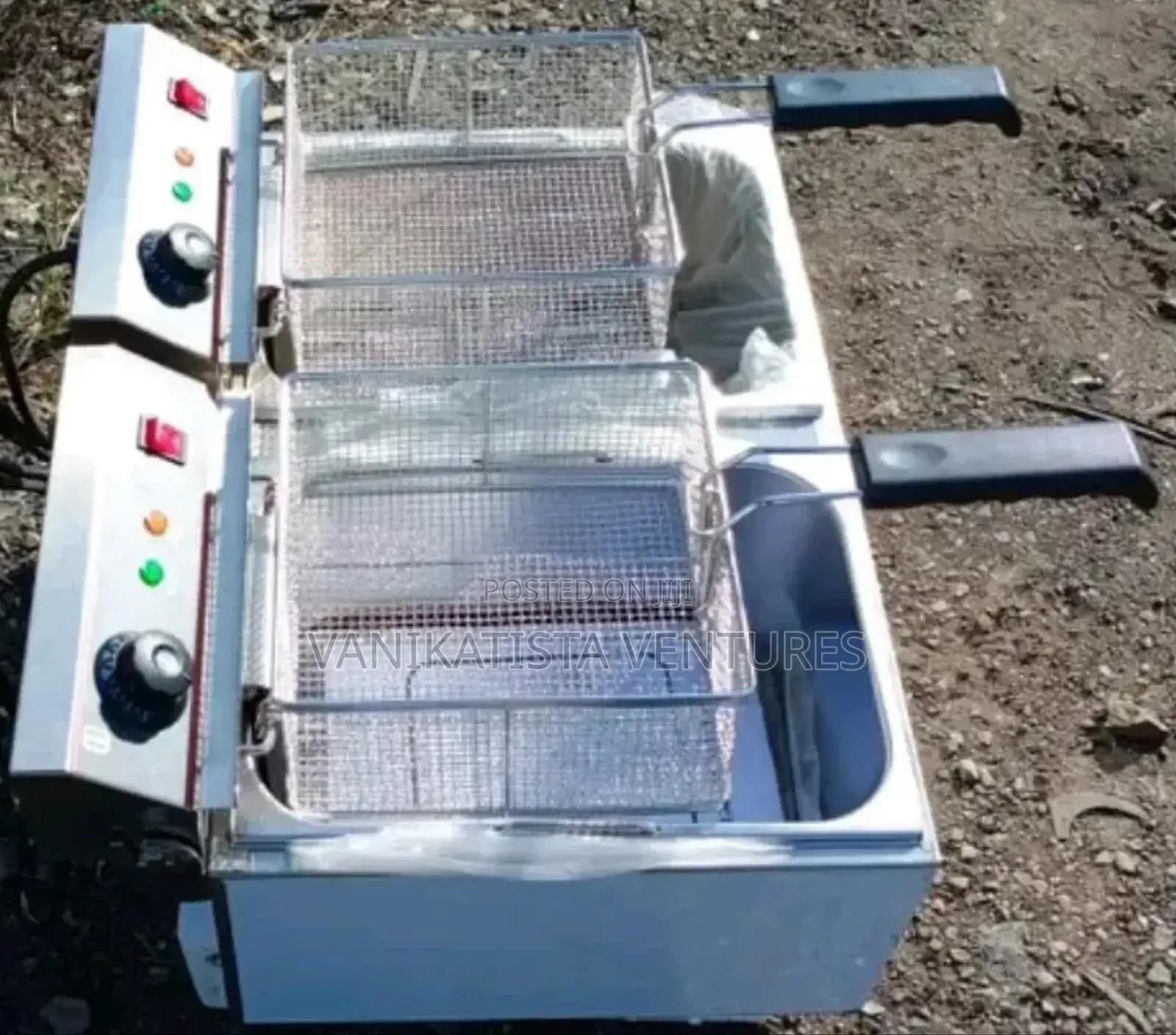Double Sided Commercial Deep Fryer, Imported Premier Model