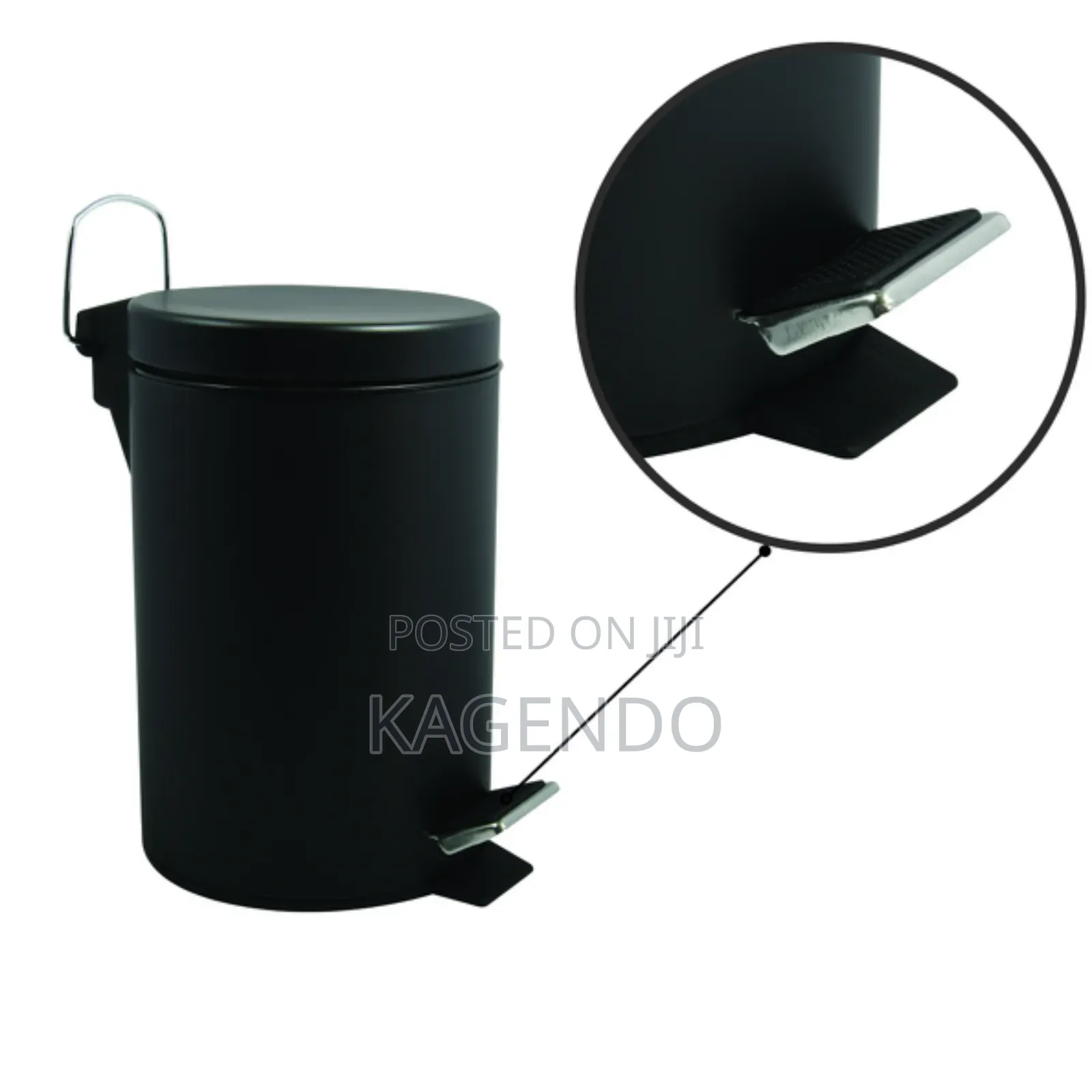 Black Pedal Bin 10 Litres – Hospital Clinical Use